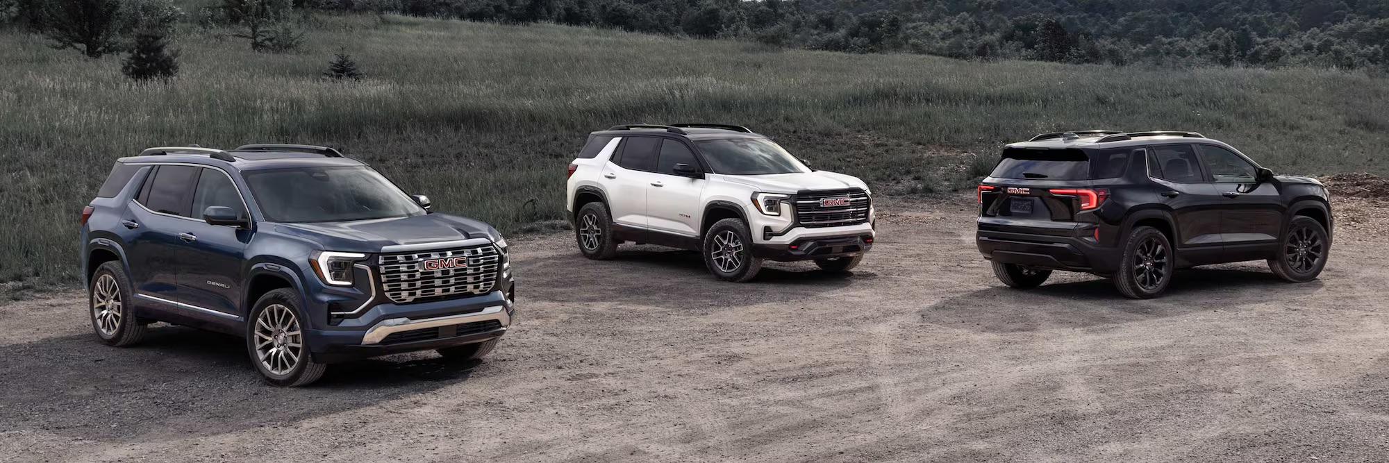 Three different trim levels of the 2026 GMC Terrain in Rockford, IL