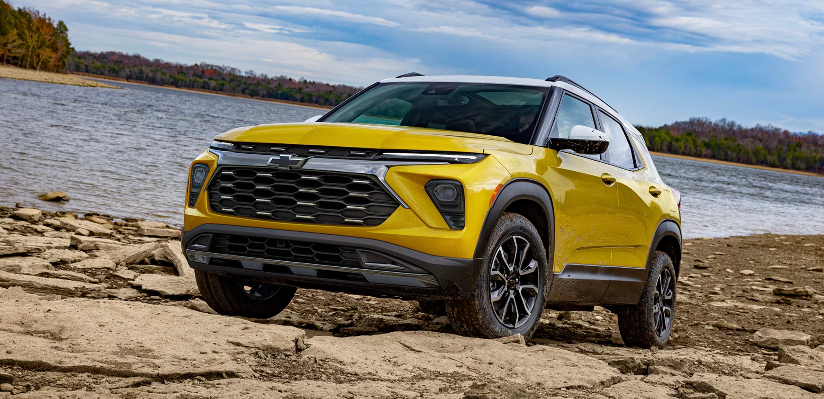 2025 Chevrolet Trailblazer driving on a mountain road