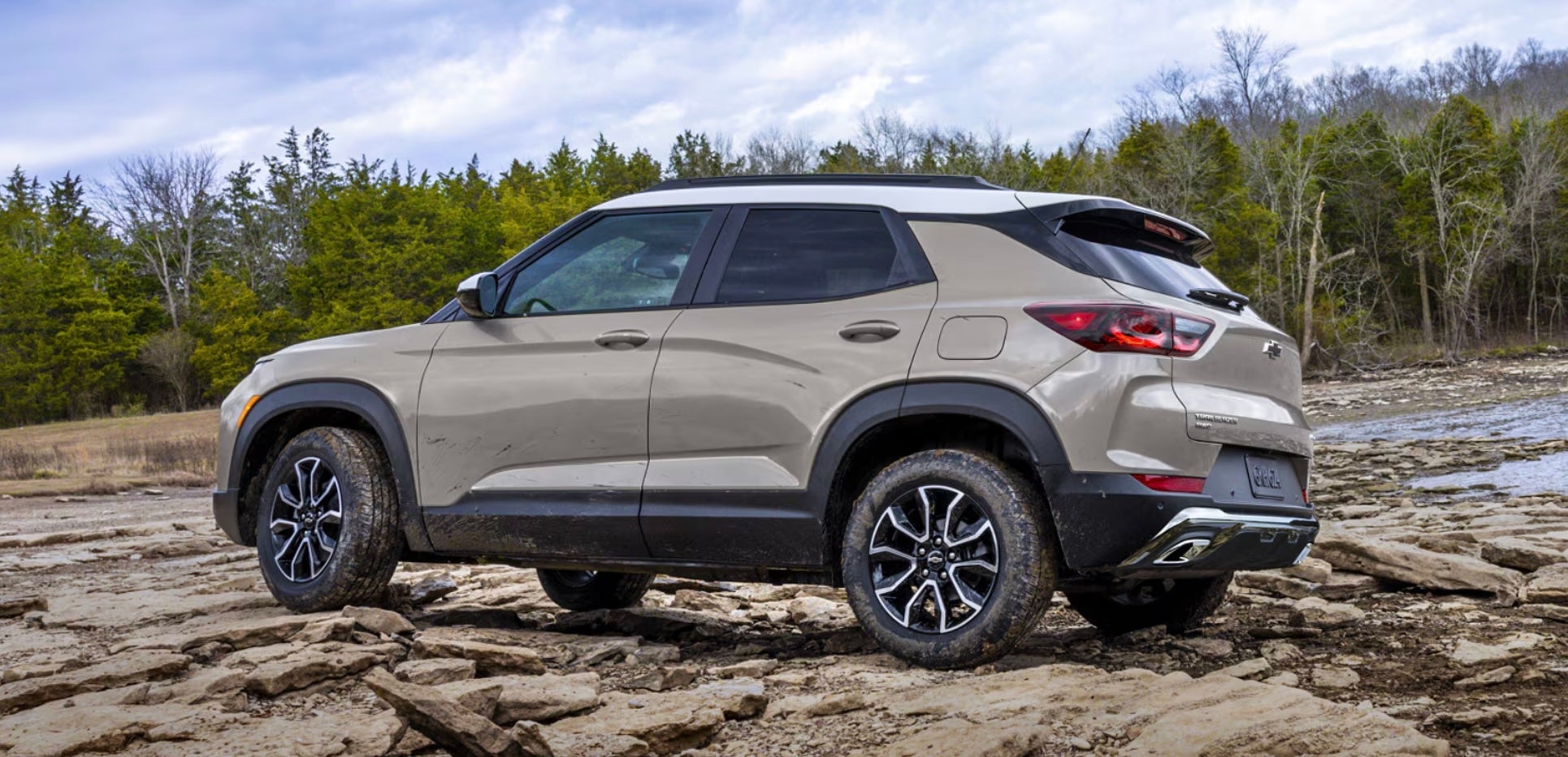 A Chevrolet Trailblazer parked in a field in Rockford, IL